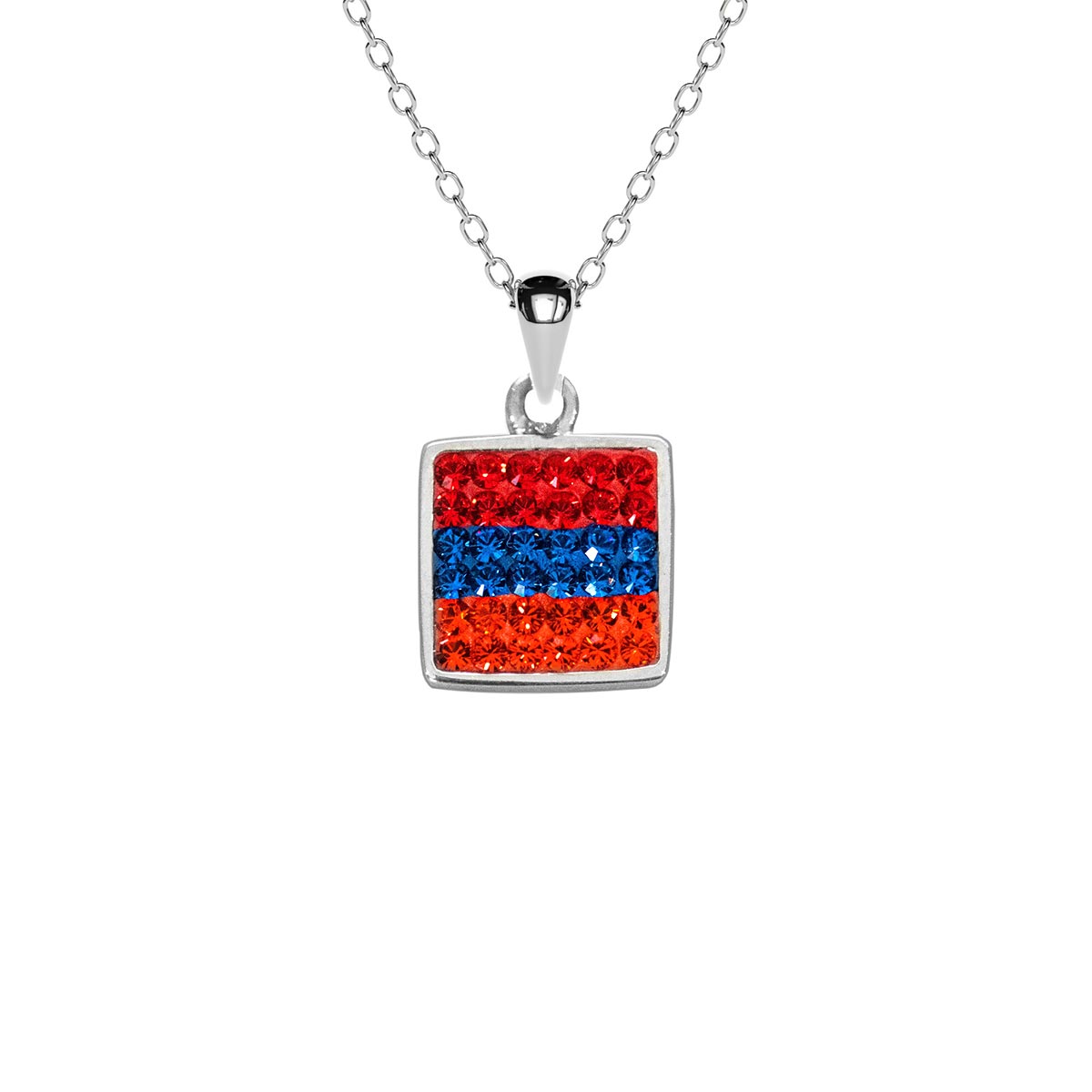 American Flag Crystal Pendant Necklace | One Piece