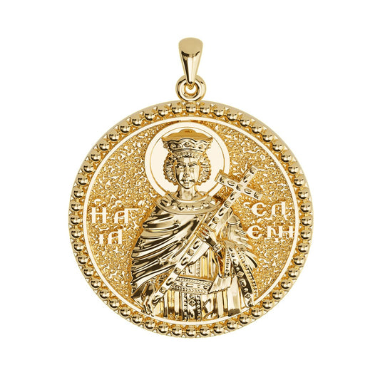 Saint Helen (Eleni) Sculpted Round Medal