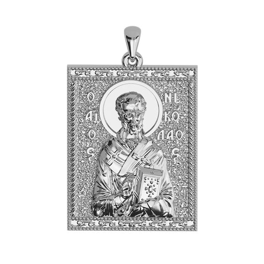 Saint Nicholas Sculpted Tag Medal