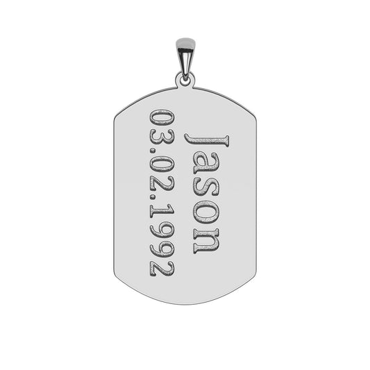 Personalized Men's Dog Tag Necklace