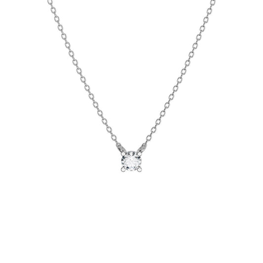 Diamond Solitaire 4 Prong Necklace (1/4 Ct.)