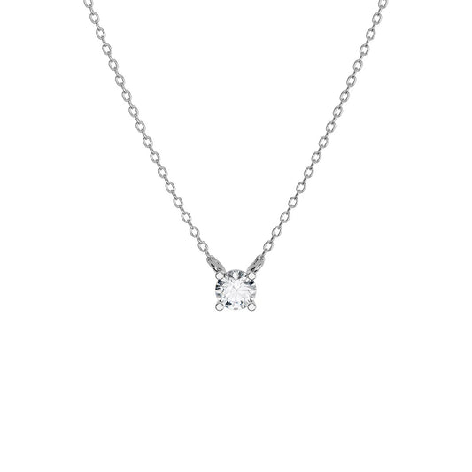 Diamond Solitaire 4 Prong Necklace (1/3 Ct.)