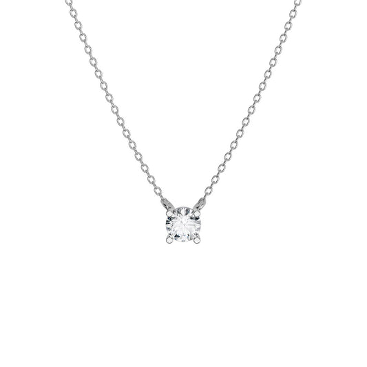 Diamond Solitaire 4 Prong Necklace (1/2 Ct.)