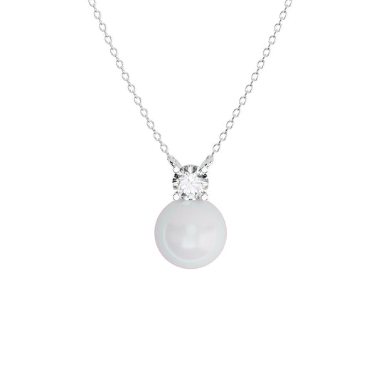 Pearl Necklace with Stone