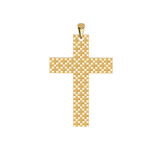 Classic Basket Weave Pattern Cross