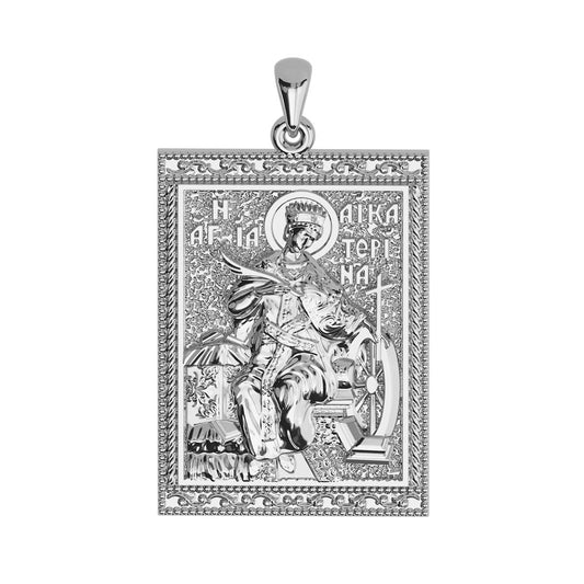 Saint Catherine (Katherine) Sculpted Tag Medal