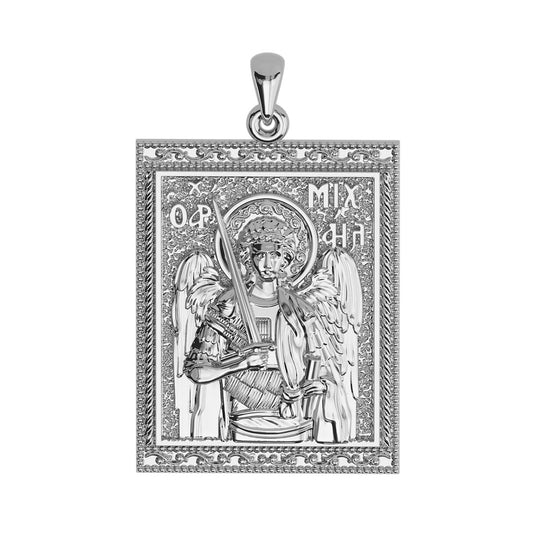 Saint Michael the Archangel Sculpted Tag Medal