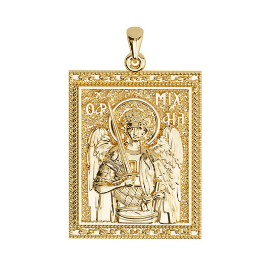 Saint Michael the Archangel Sculpted Tag Medal