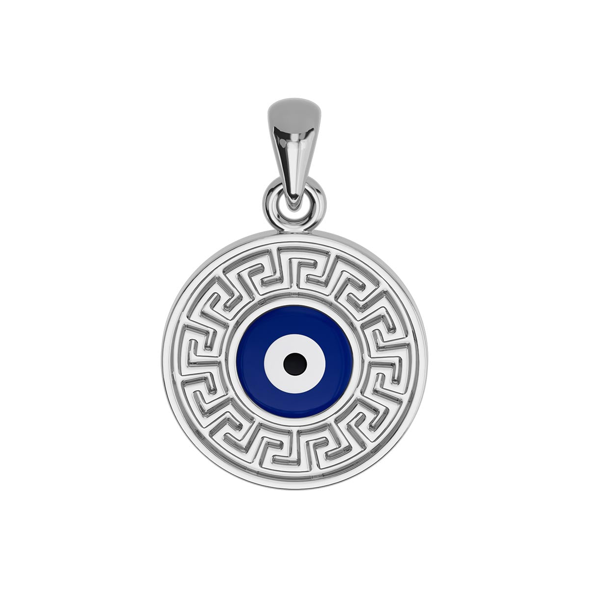 10k gold pendant Greek top eye red ❤️