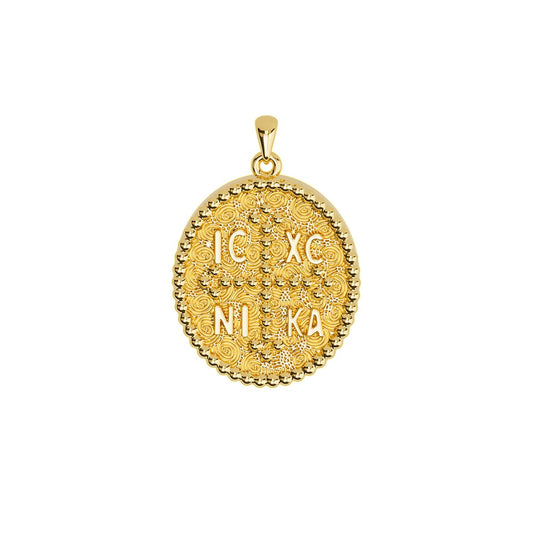 Oval Byzantine Style Konstantinato Pendant