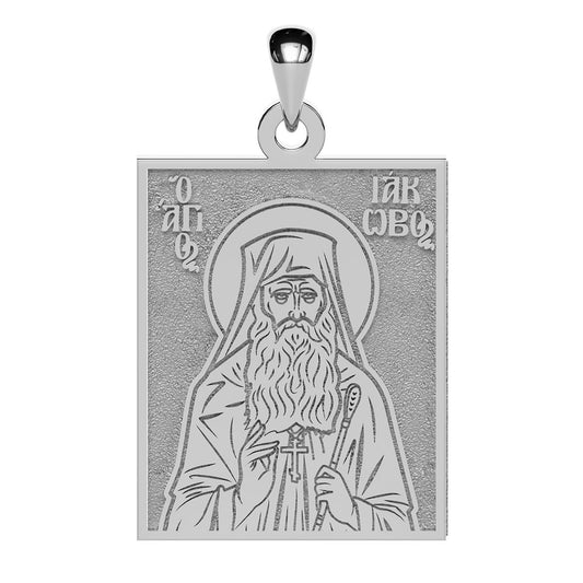 Saint Iakovos Tsalikis of Evia Greek Orthodox Icon Tag Medal