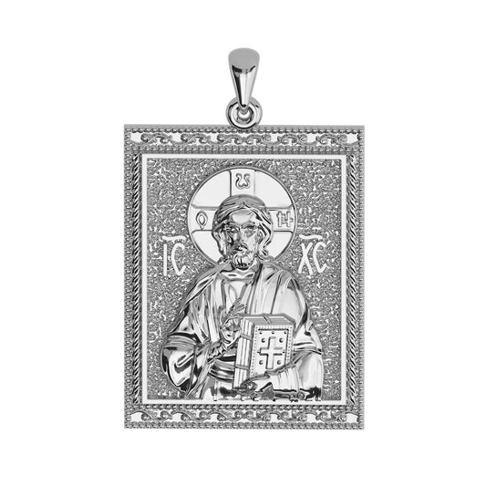 Christ Pantocrator Sculpted Tag Medal