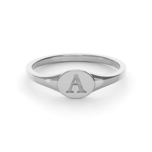 Personalized Initial Signet Ring