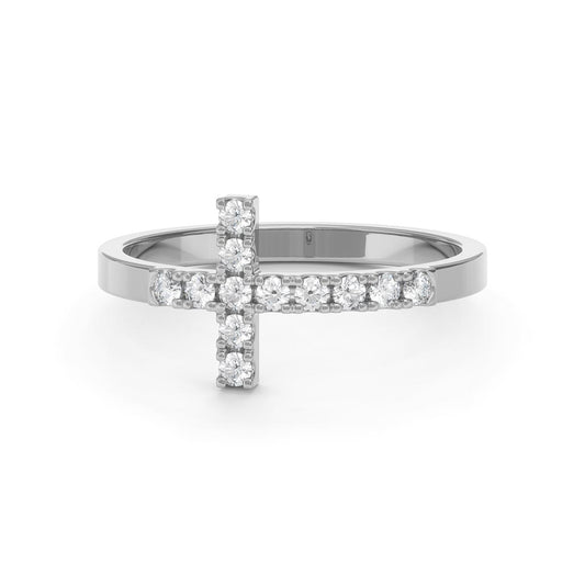 Pavé Cross Ring