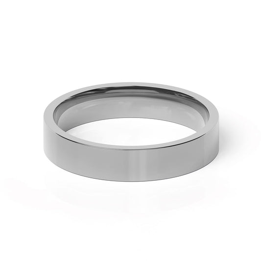 Flat Comfort Fit 4mm Classic Wedding Band