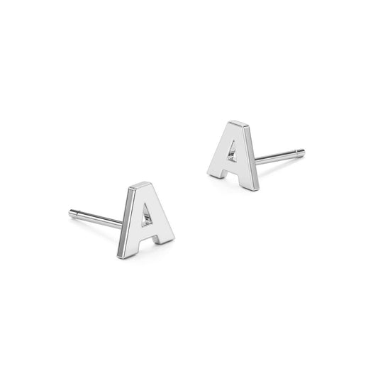 Modern Initial Stud Earrings