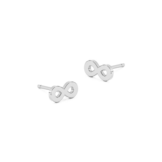 Plain Infinity Stud Earrings