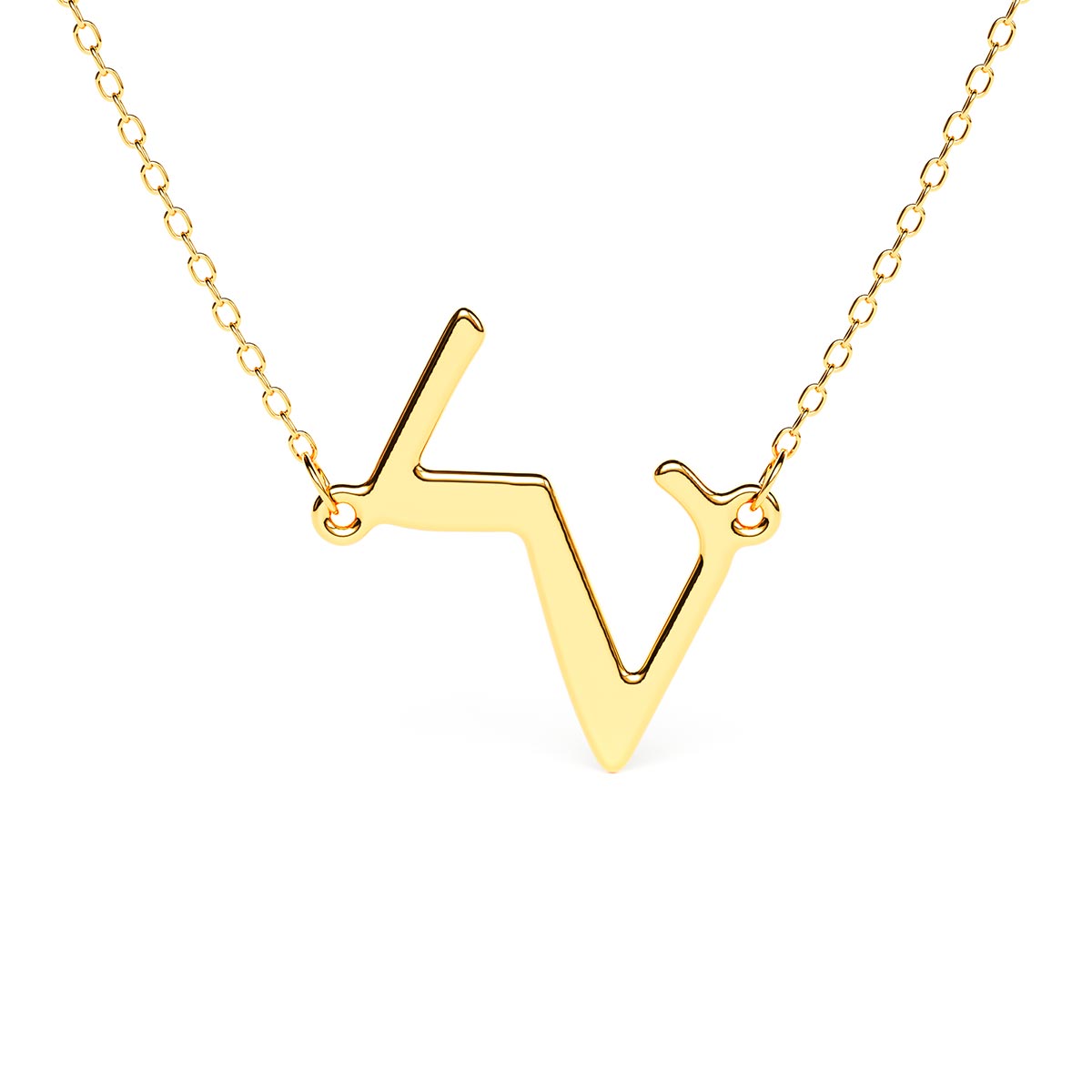 Shop Louis Vuitton Lv Volt Curb Chain Necklace, Yellow Gold
