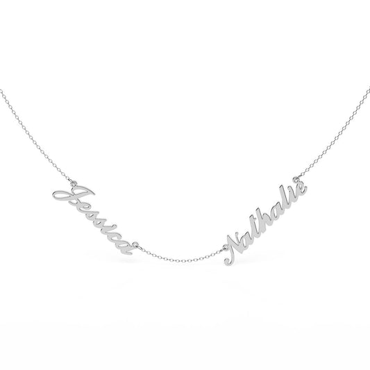 Personalized 2 Name Necklace