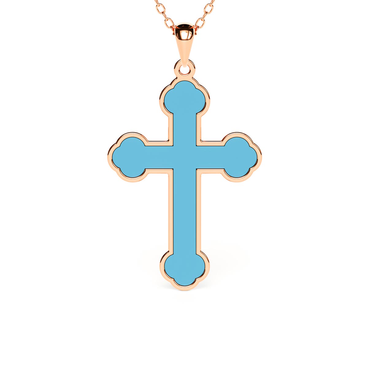 Turquoise cross store necklace