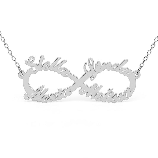 4 Name Infinity Necklace