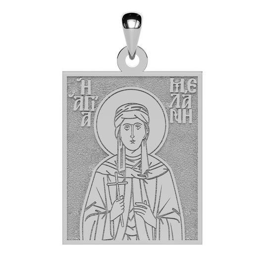 Saint Melanie (Melania) the Martyr Greek Orthodox Icon Tag Medal