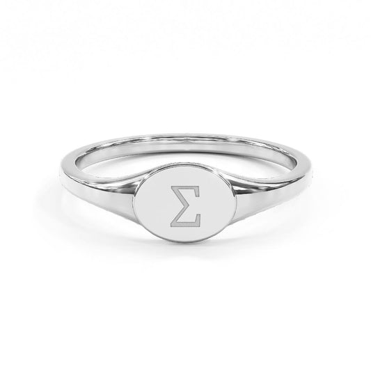 Greek Initial Signet Ring